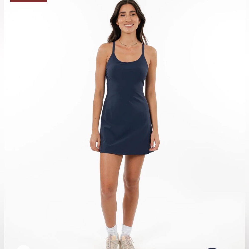 Rhoback Demi Active Dress | Solid - Fleet Navy × 1